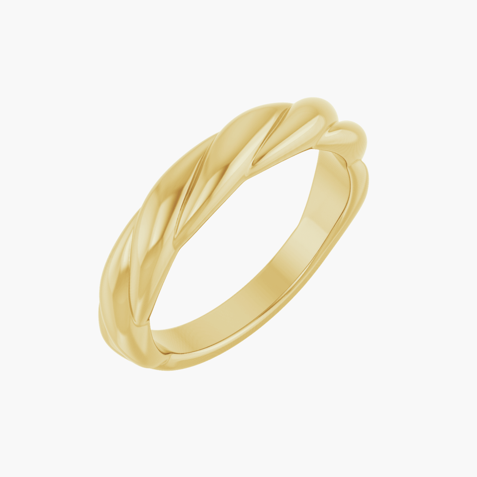 14K Gold Twisted Rope Ring