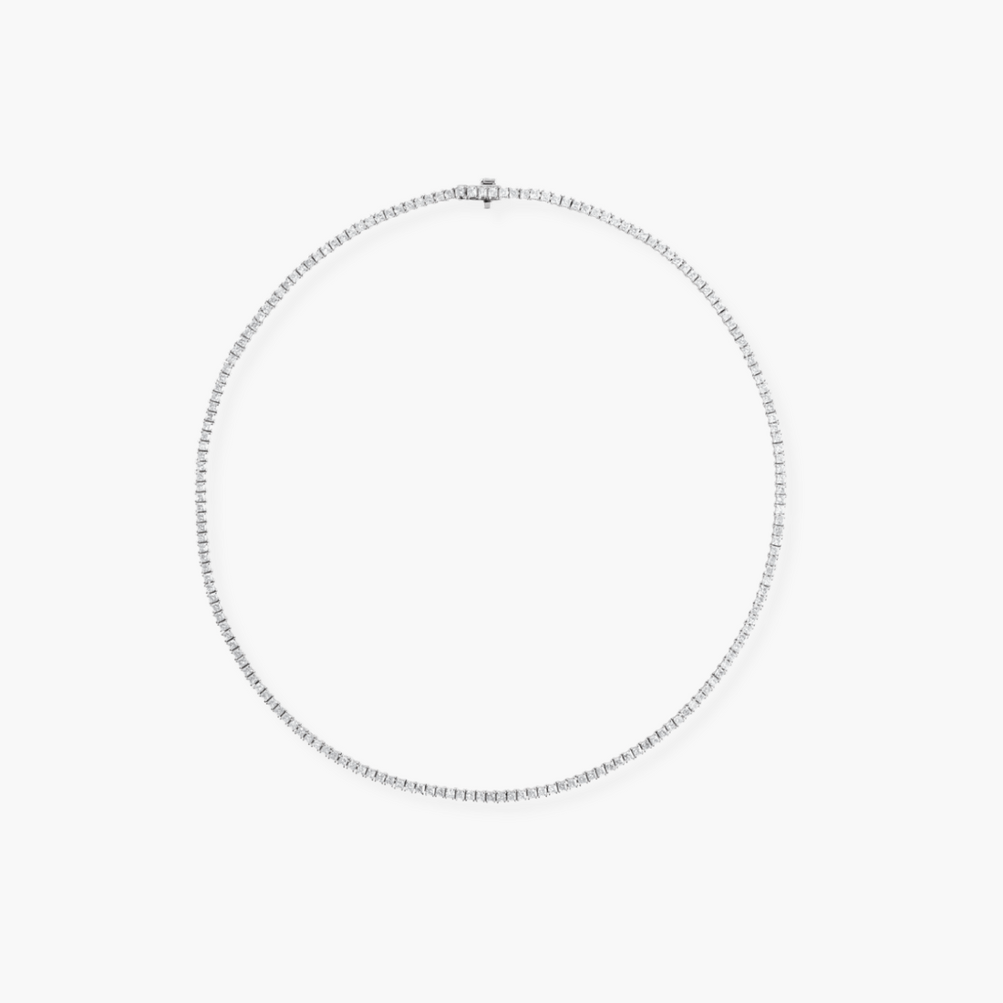7.25 CTW Lab Grown Diamond Tennis Necklace in 14K Gold