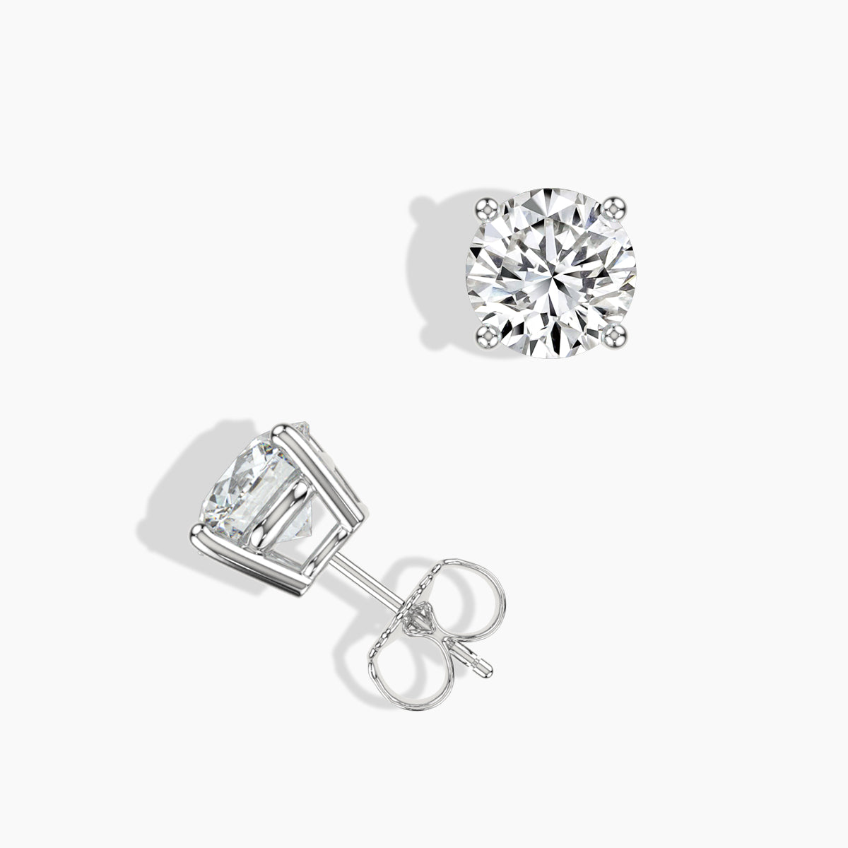 2.5 CTW Grown Diamond Stud Earrings in 14K Gold
