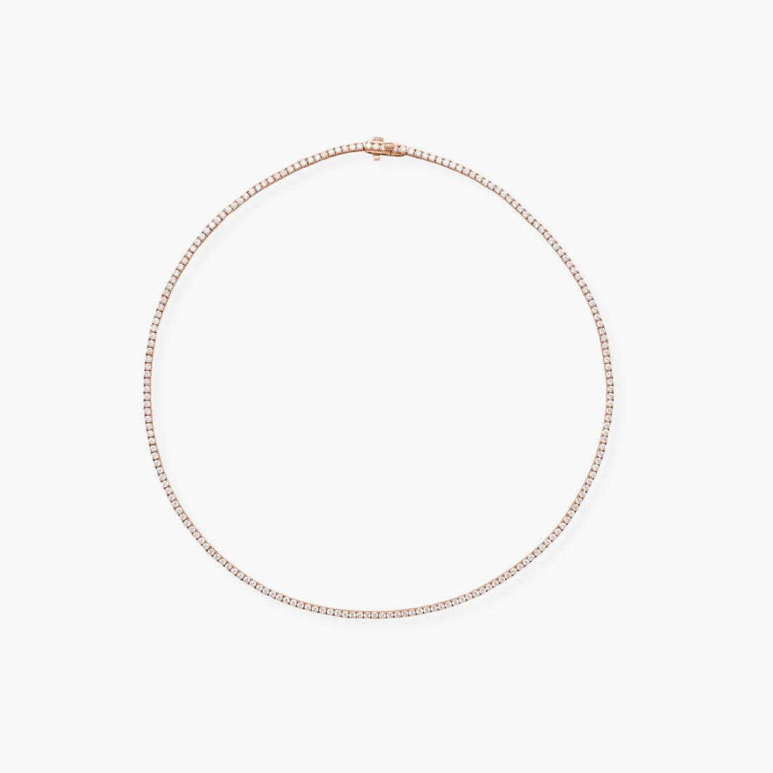 Lab Grown Diamond Tennis Necklace in 14K Gold