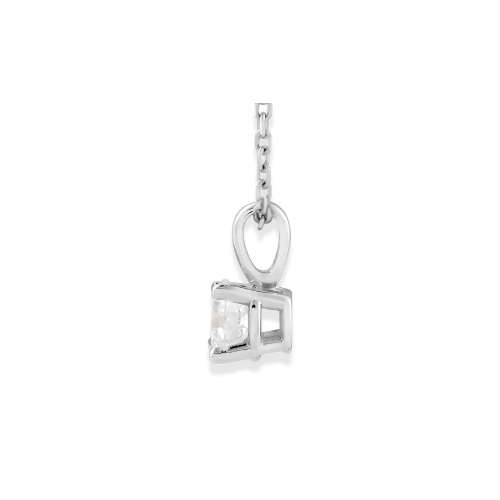 Lab Grown Diamond Solitaire Necklace in 14K Gold