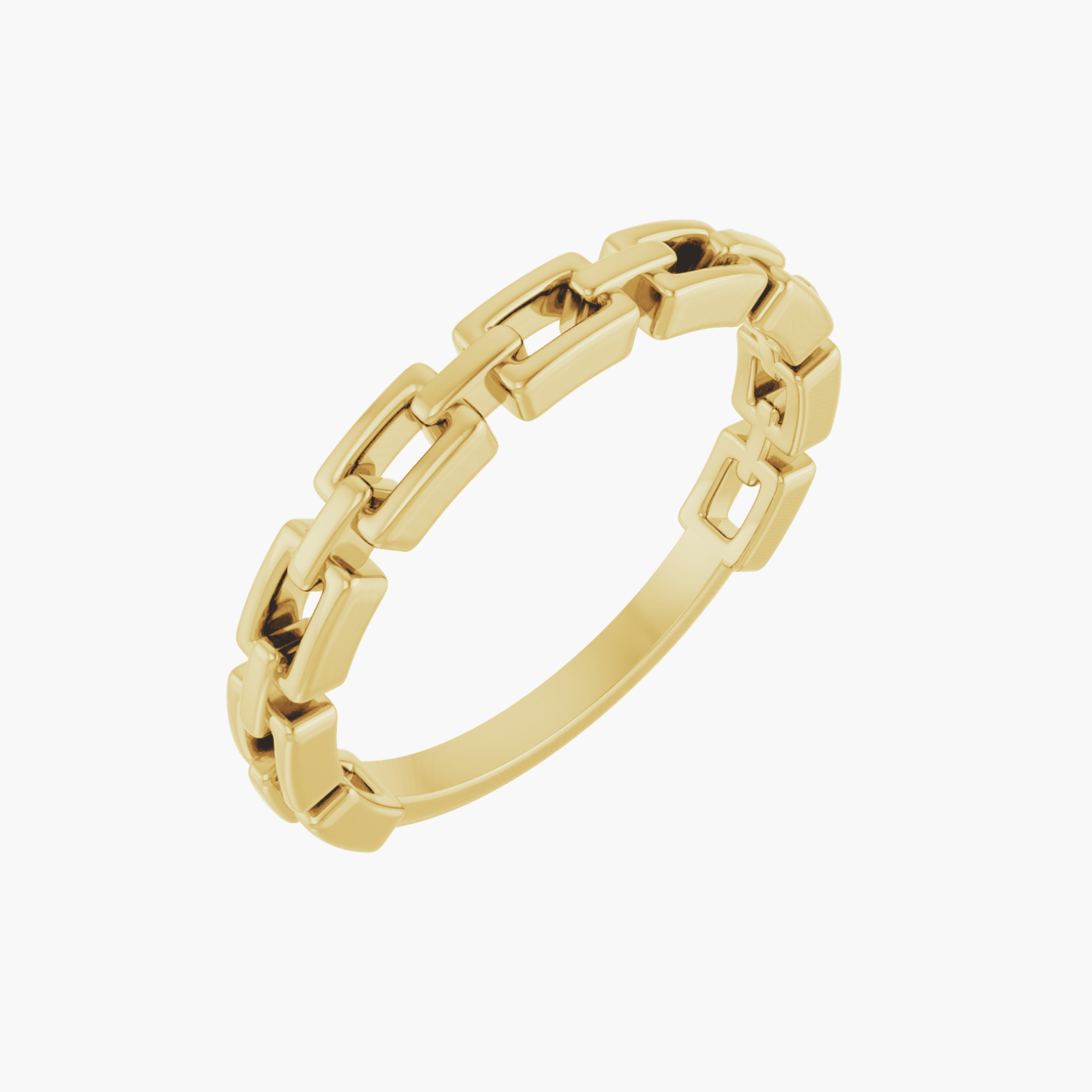 14K Gold Chain Link Ring