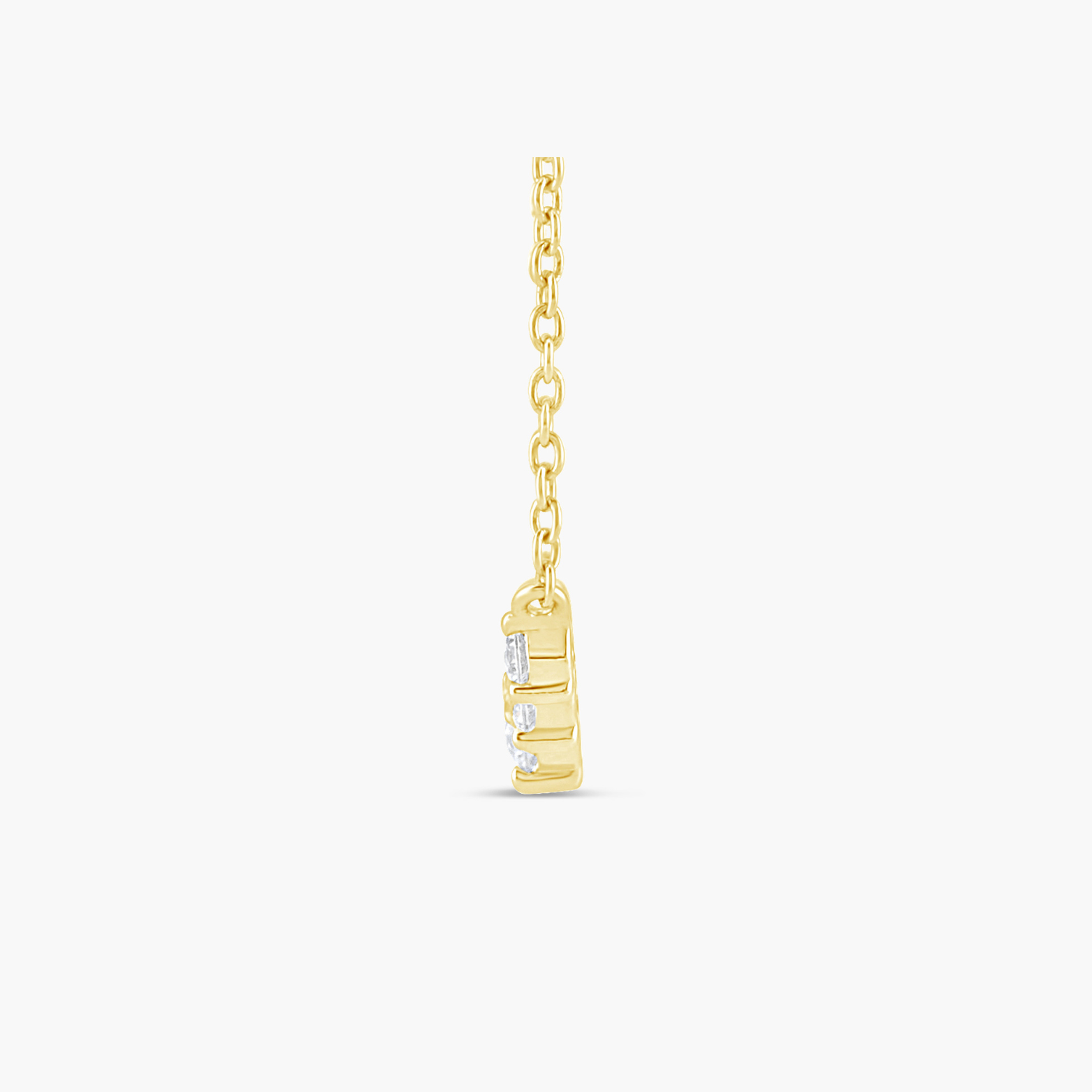 Graduated Lab-Grown Diamond Necklace in 14K Gold