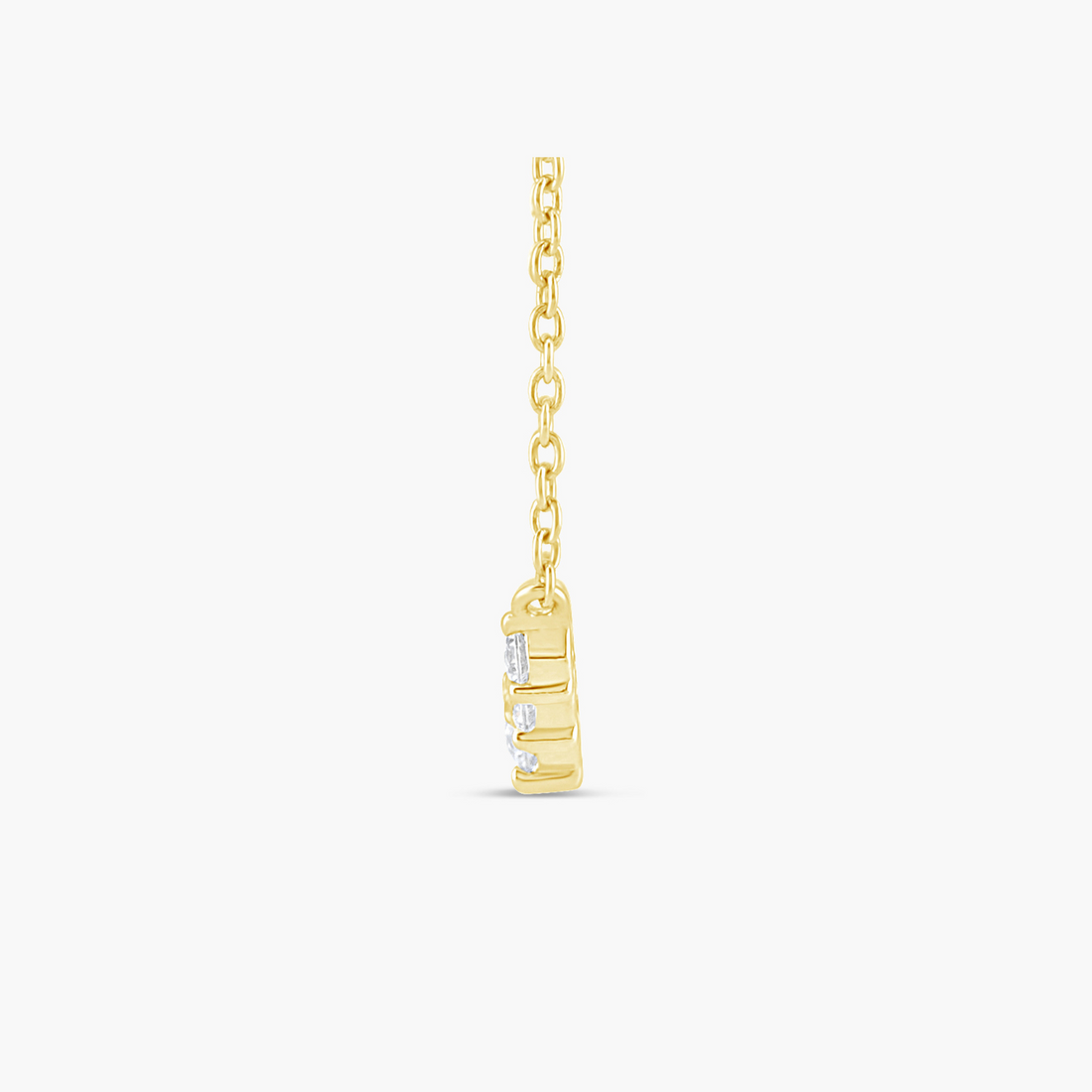 Graduated Lab-Grown Diamond Necklace in 14K Gold