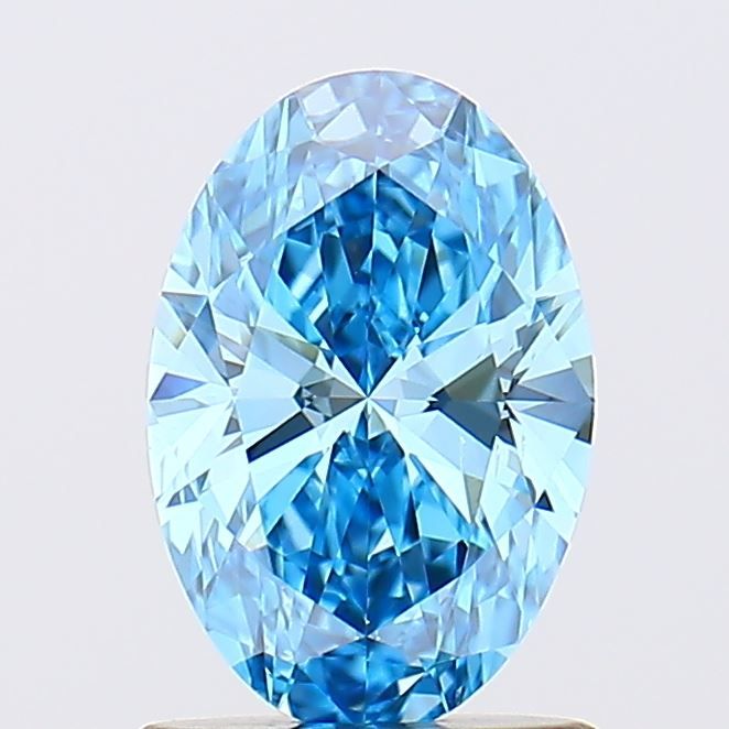 1 Carat Oval Cut Fancy Blue