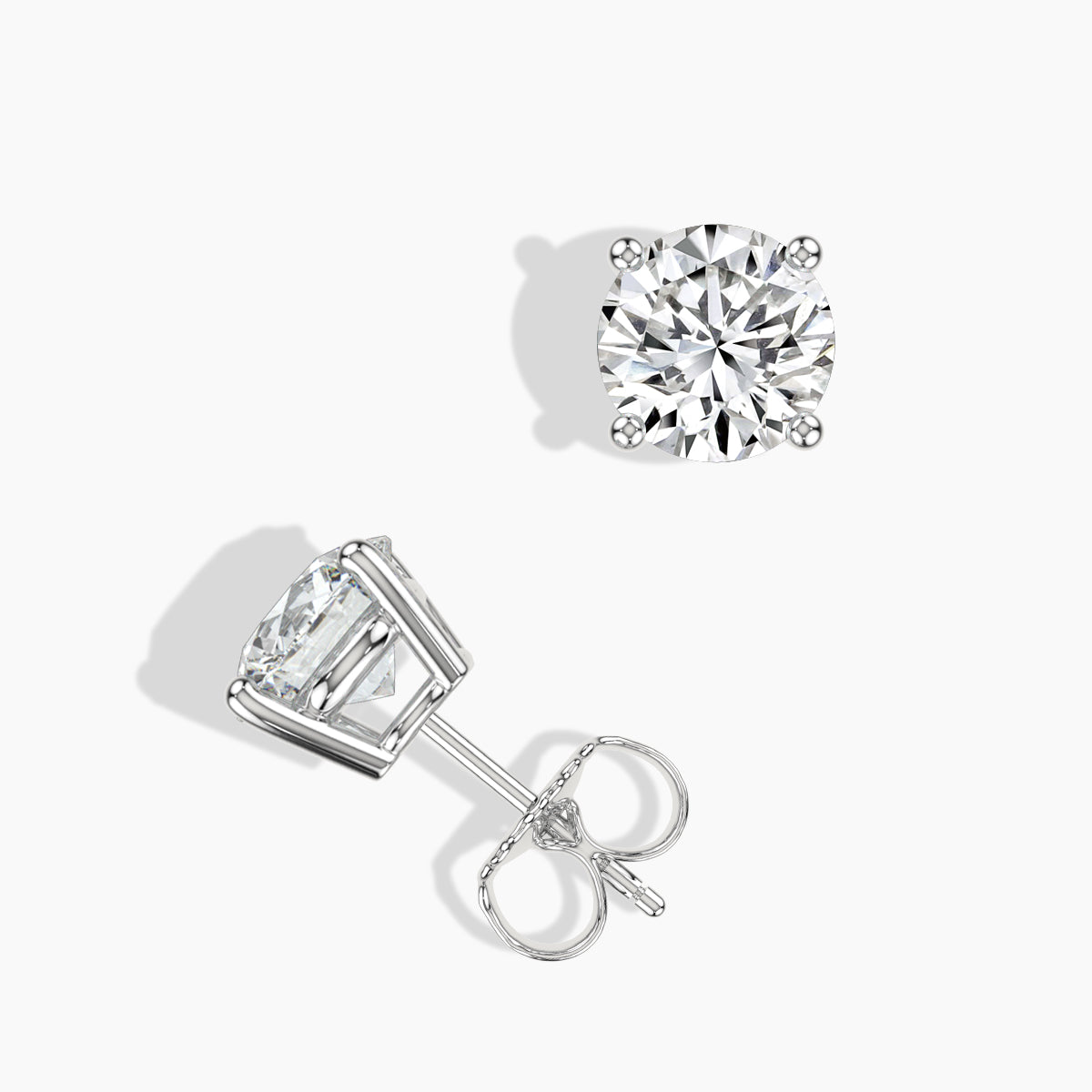 3 CTW Grown Diamond Stud Earrings in 14K Gold