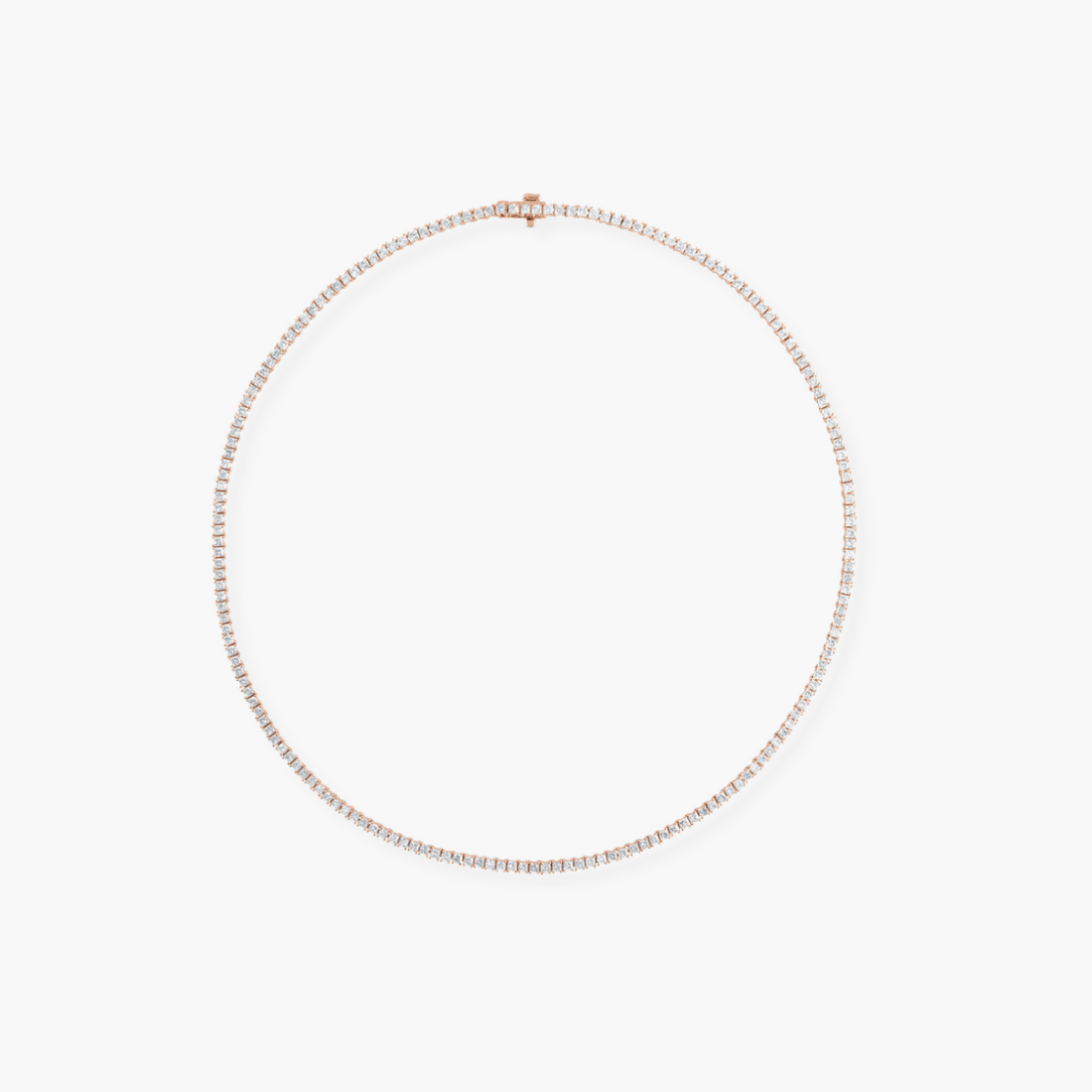 7.25 CTW Lab Grown Diamond Tennis Necklace in 14K Gold