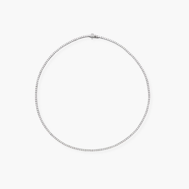 Lab Grown Diamond Tennis Necklace in 14K Gold