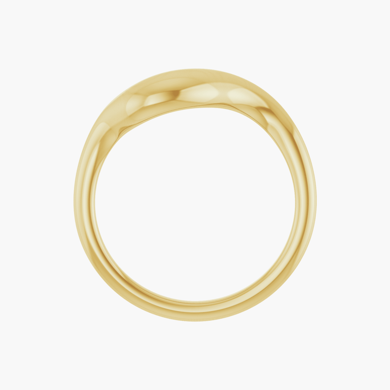 14K Gold Puffed Freeform Ring