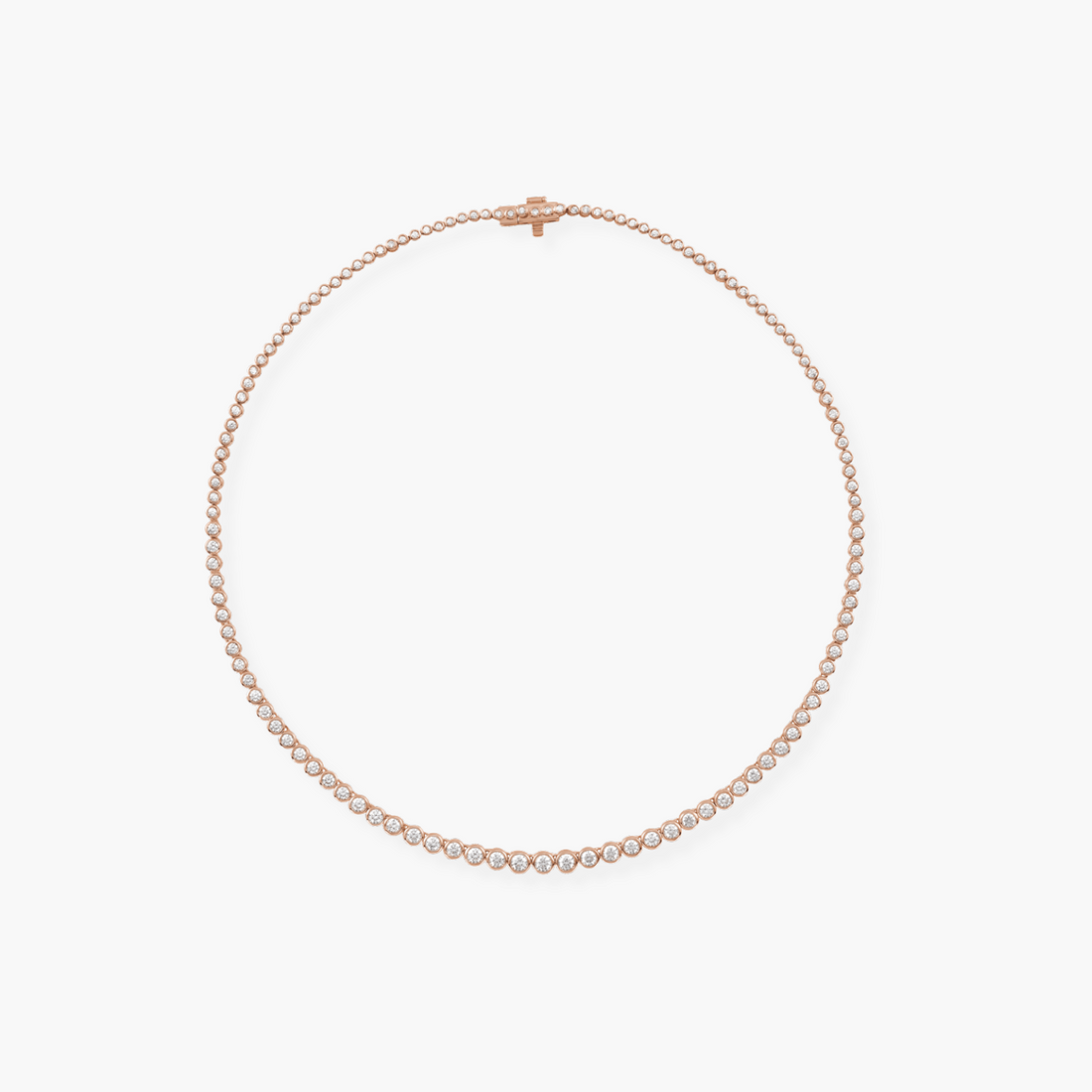 5.20 CTW Lab Grown Diamond Tennis Necklace in 14K Gold