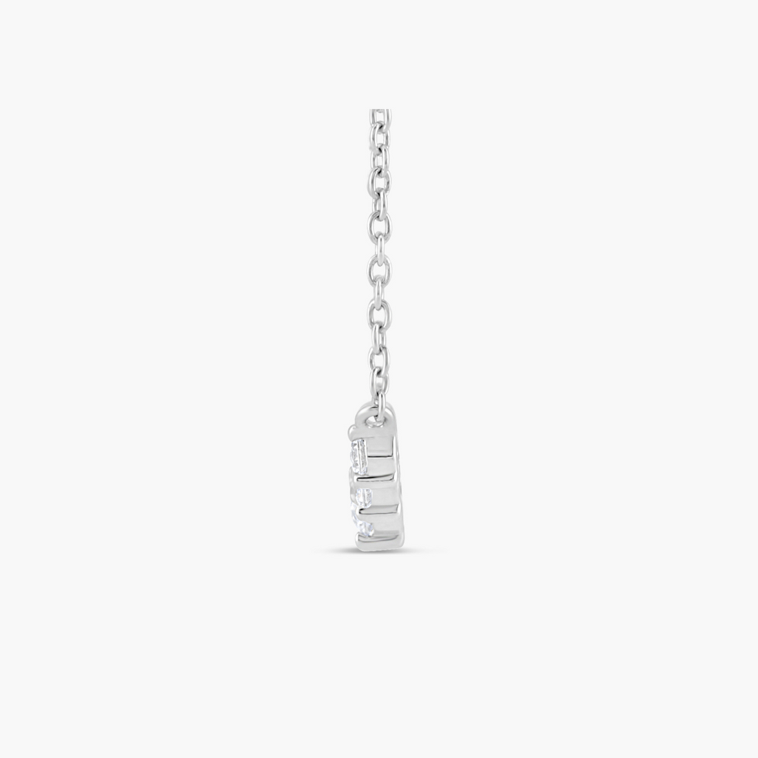 Graduated Lab-Grown Diamond Necklace in 14K Gold