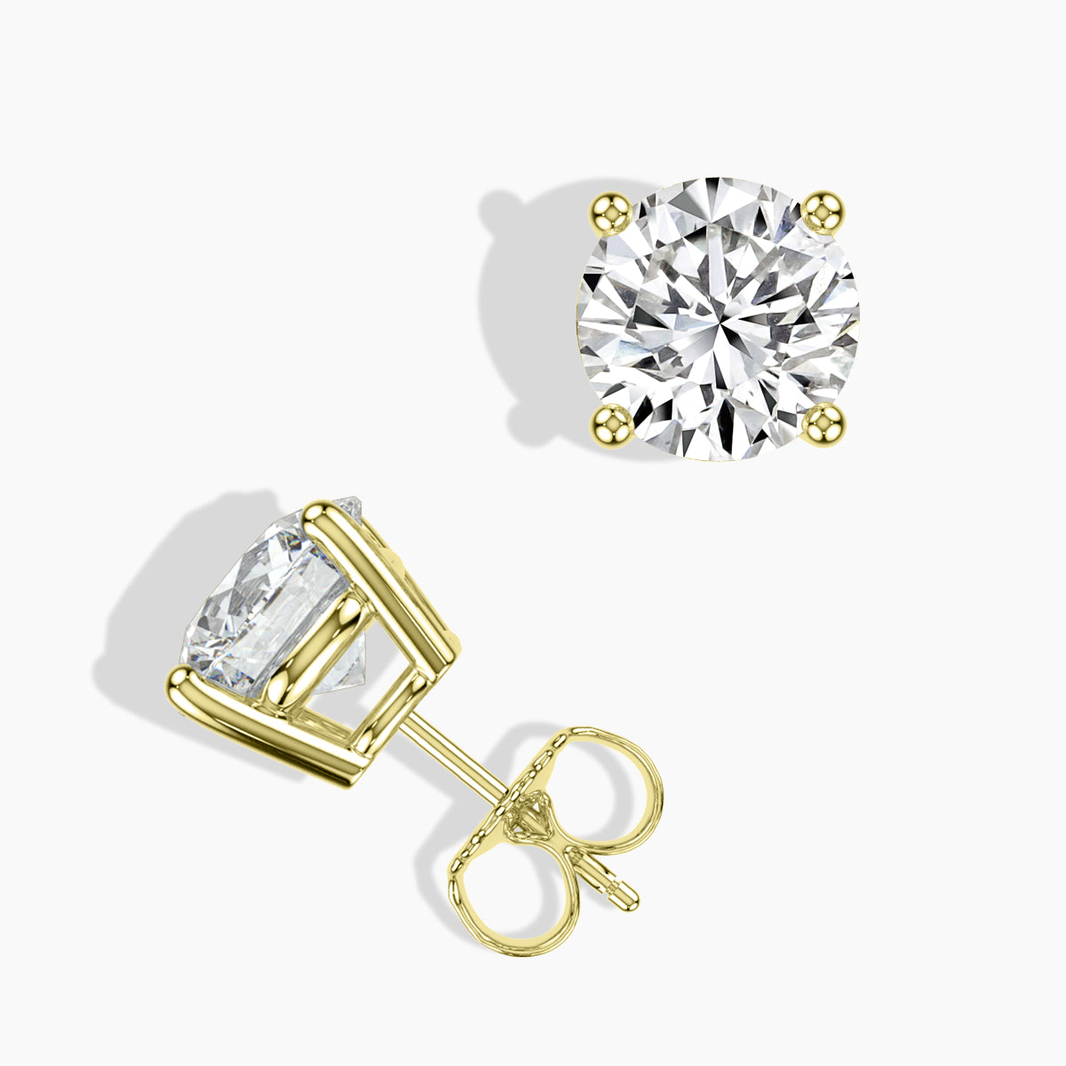 5 CTW Grown Diamond Stud Earrings in 14K Gold