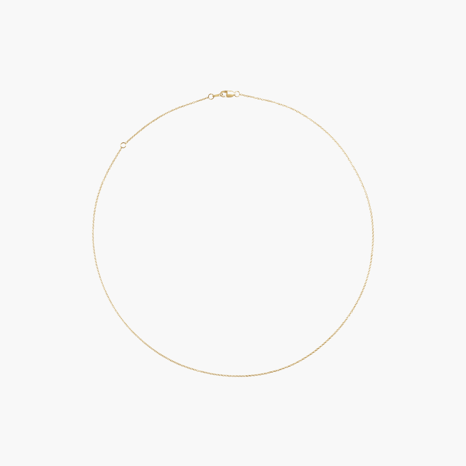 Lab Grown Diamond Bezel Solitaire Necklace in 14K Gold