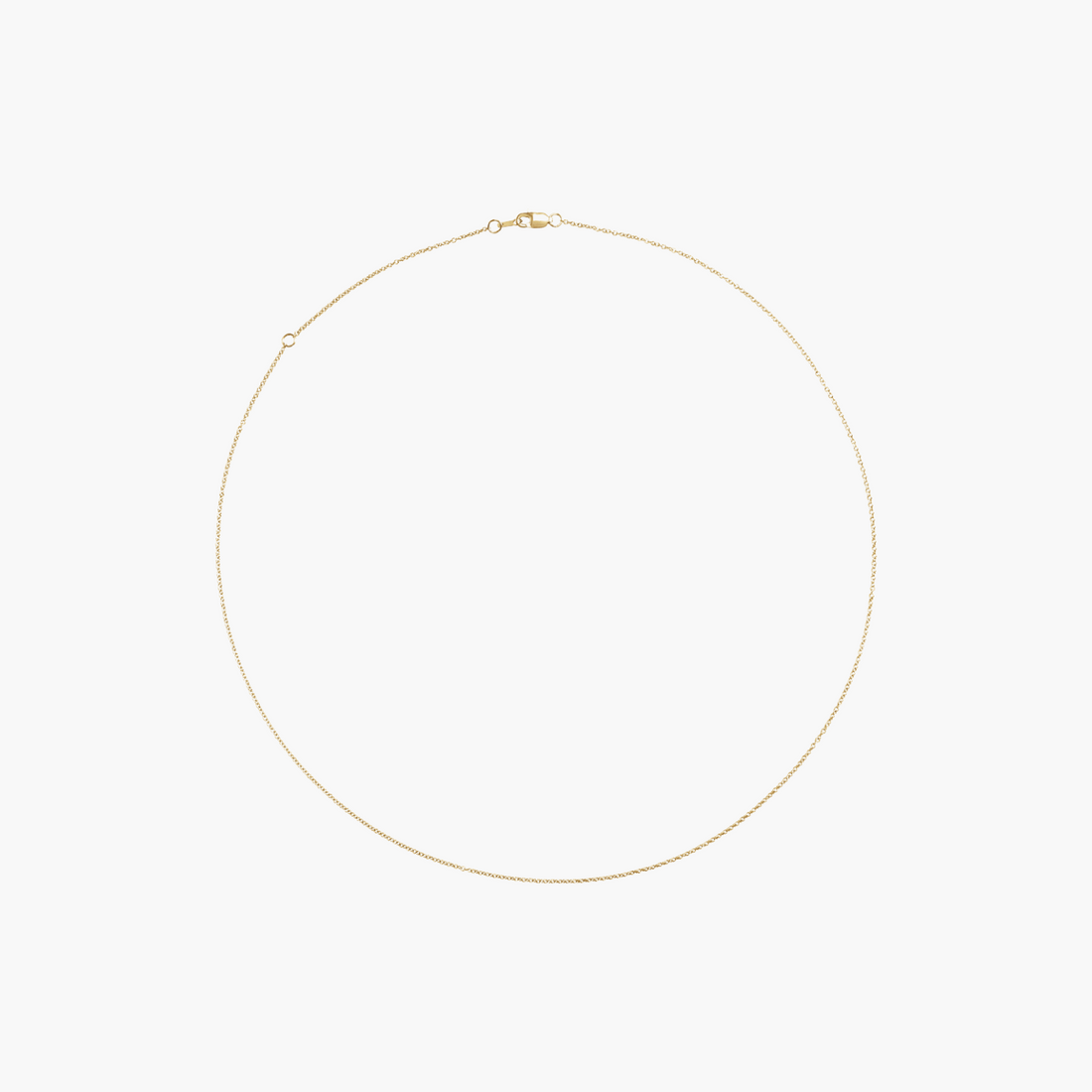 Lab Grown Diamond Bezel Solitaire Necklace in 14K Gold
