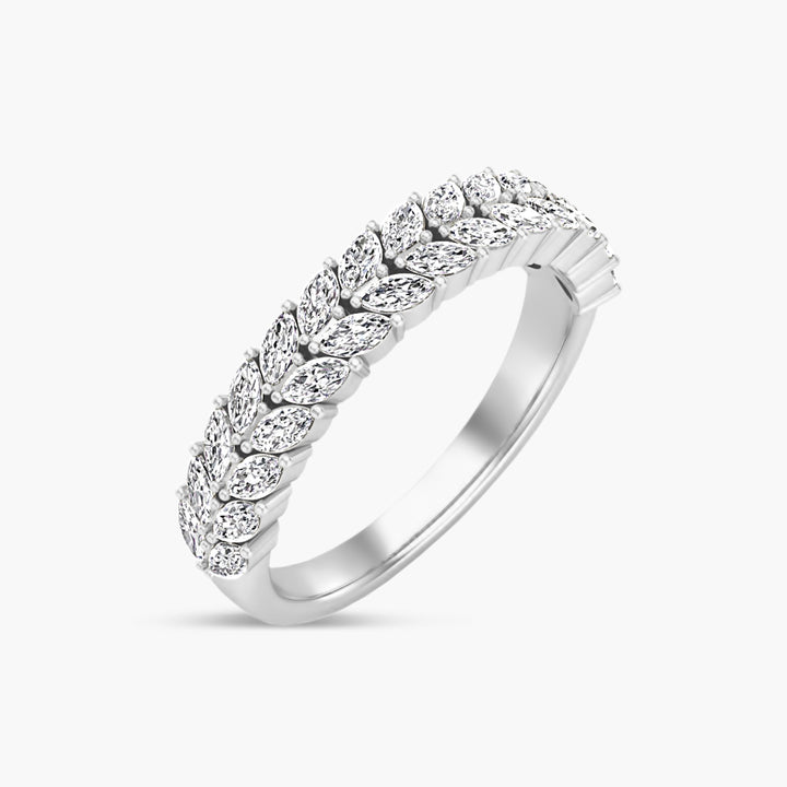 Lab-Grown Diamond Double Row Anniversary Band