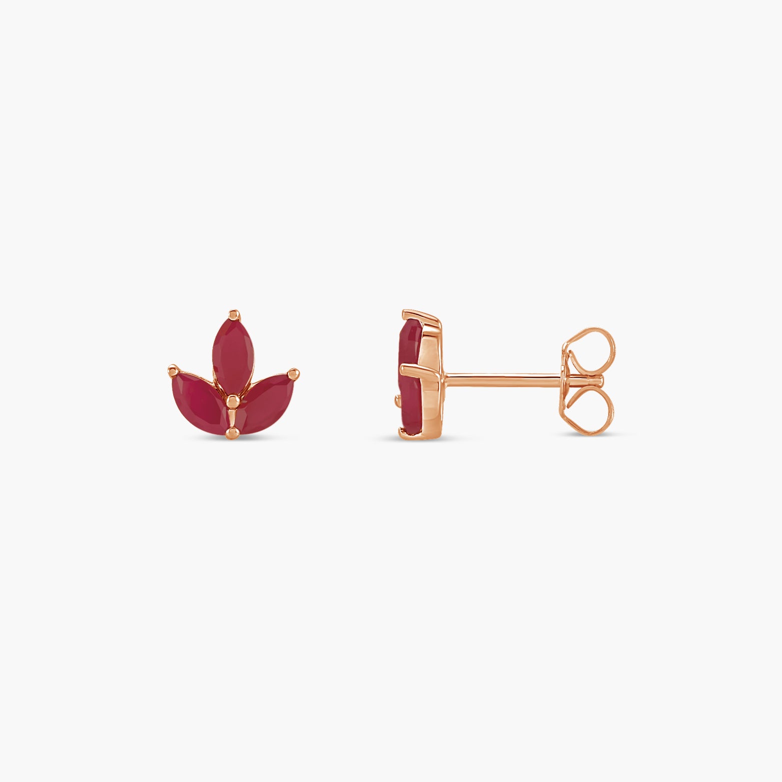 Gemstone Cluster Earrings in 14K Gold