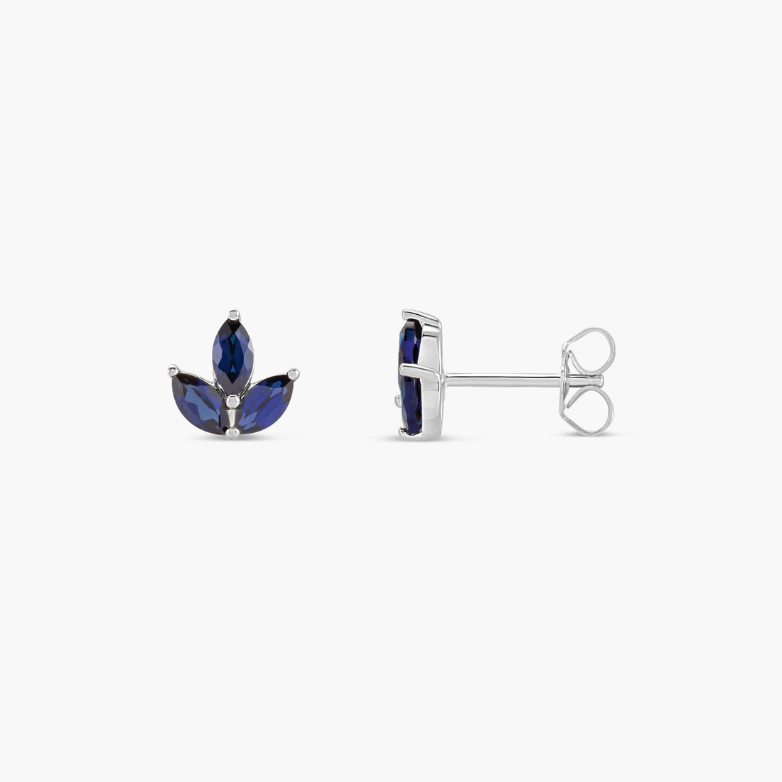 Gemstone Cluster Earrings in 14K Gold