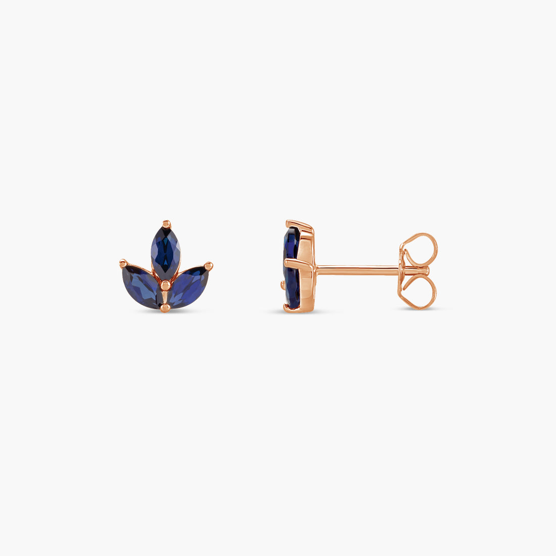 Gemstone Cluster Earrings in 14K Gold