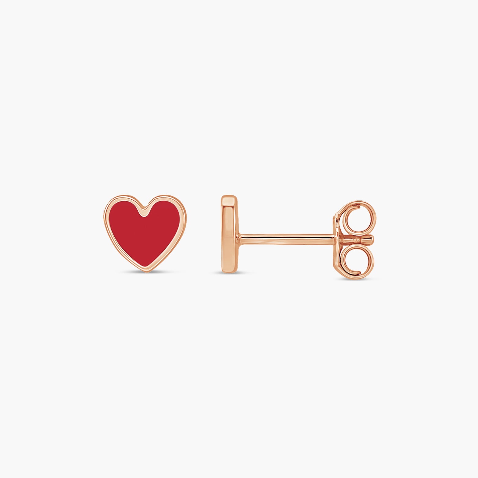 Heart Earrings in 14K Gold