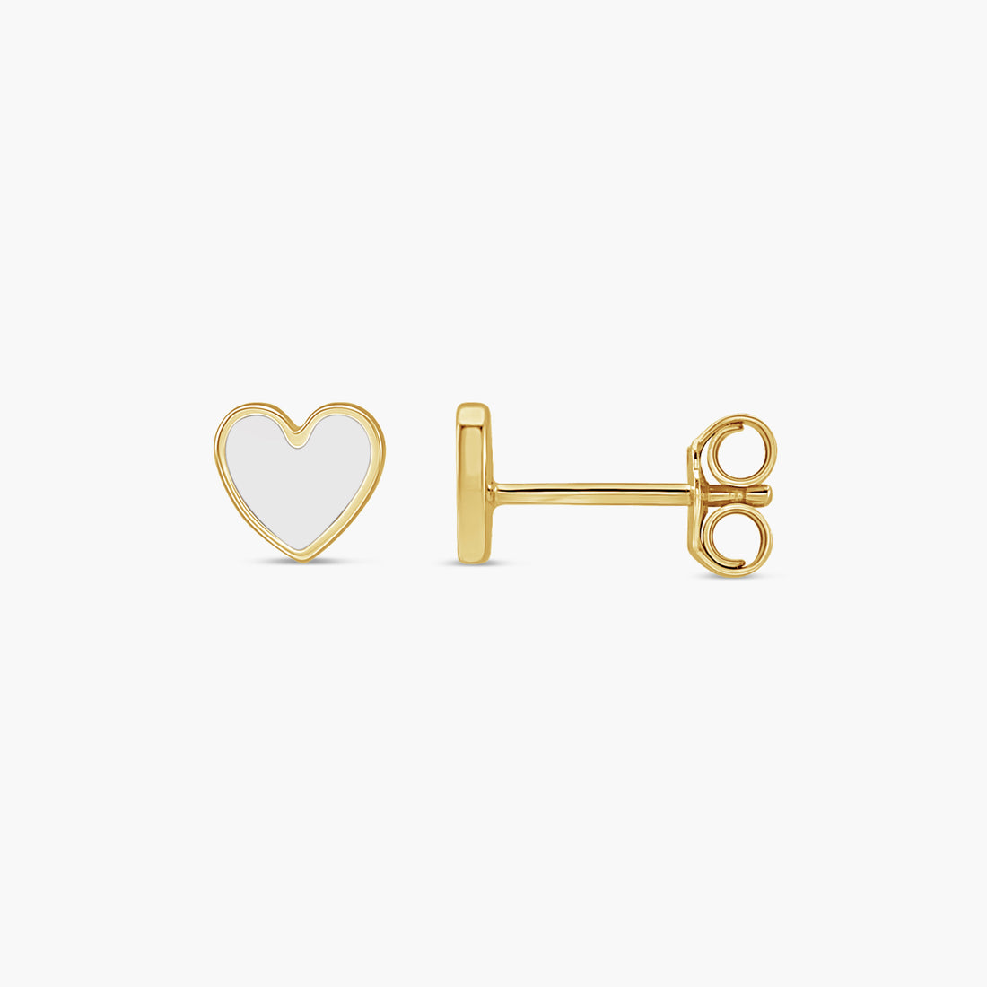 Heart Earrings in 14K Gold