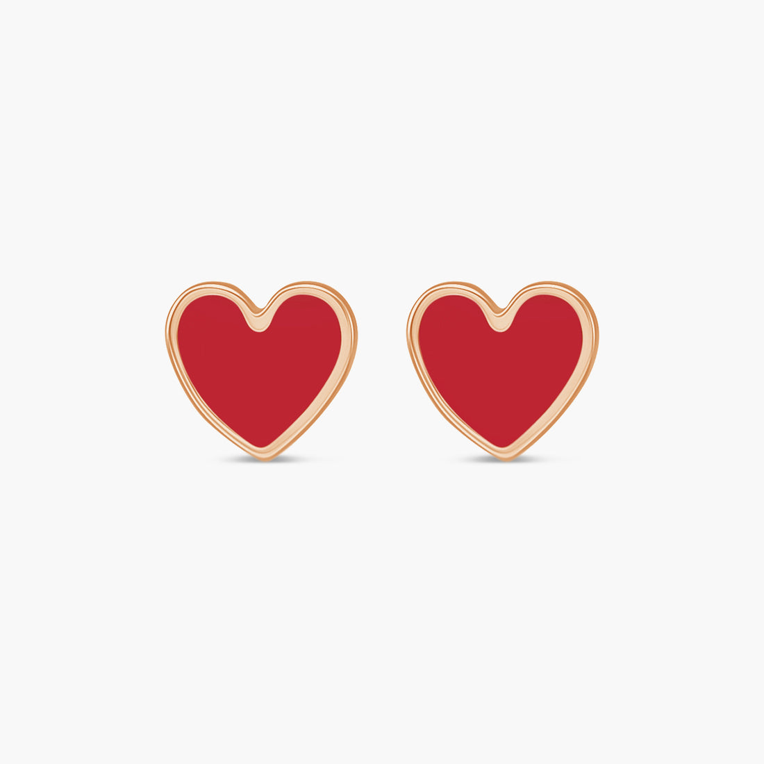 Heart Earrings in 14K Gold
