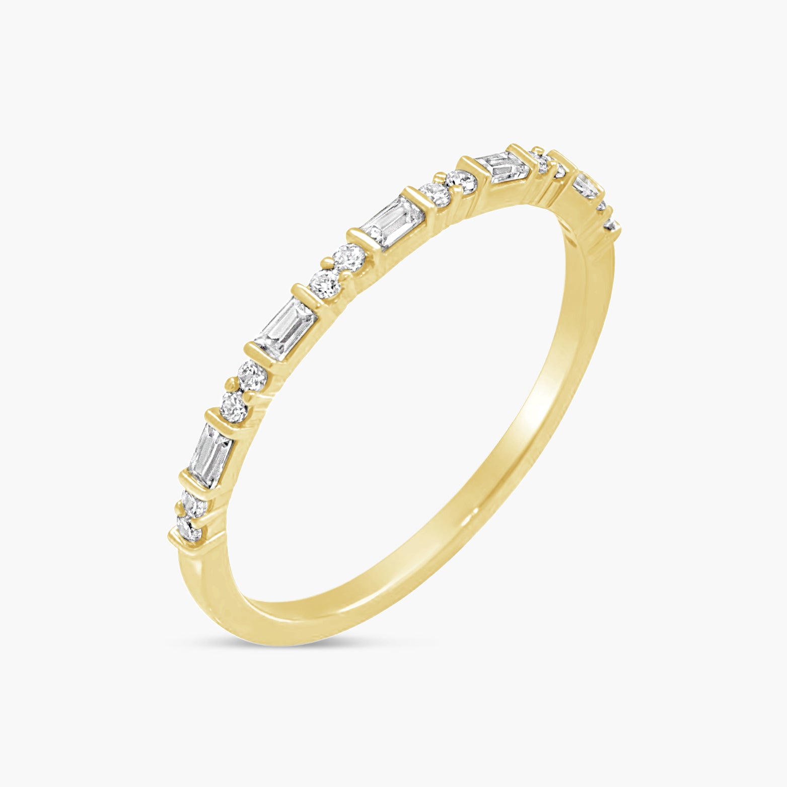 Natural Diamond Stackable Accented Ring