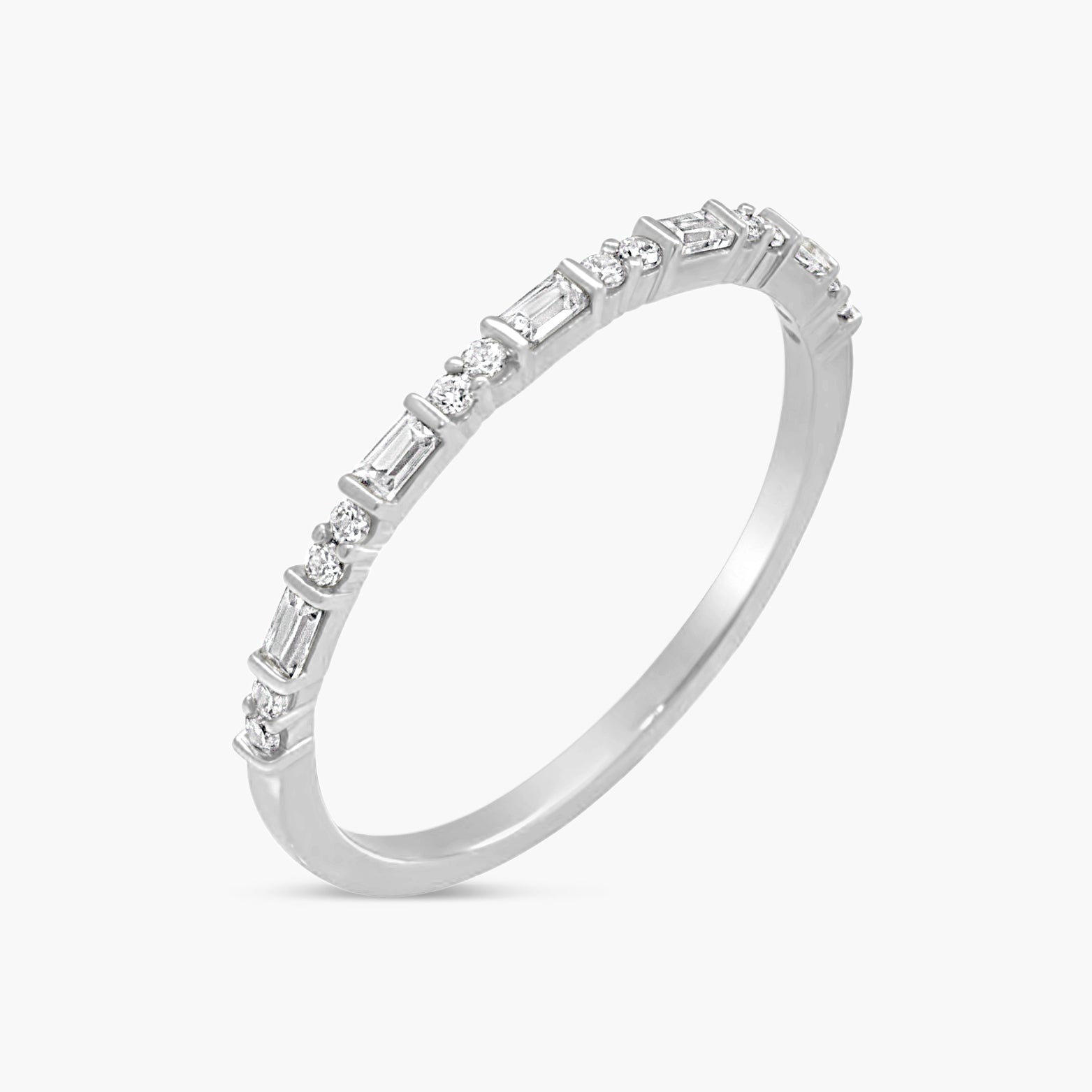 Natural Diamond Stackable Accented Ring