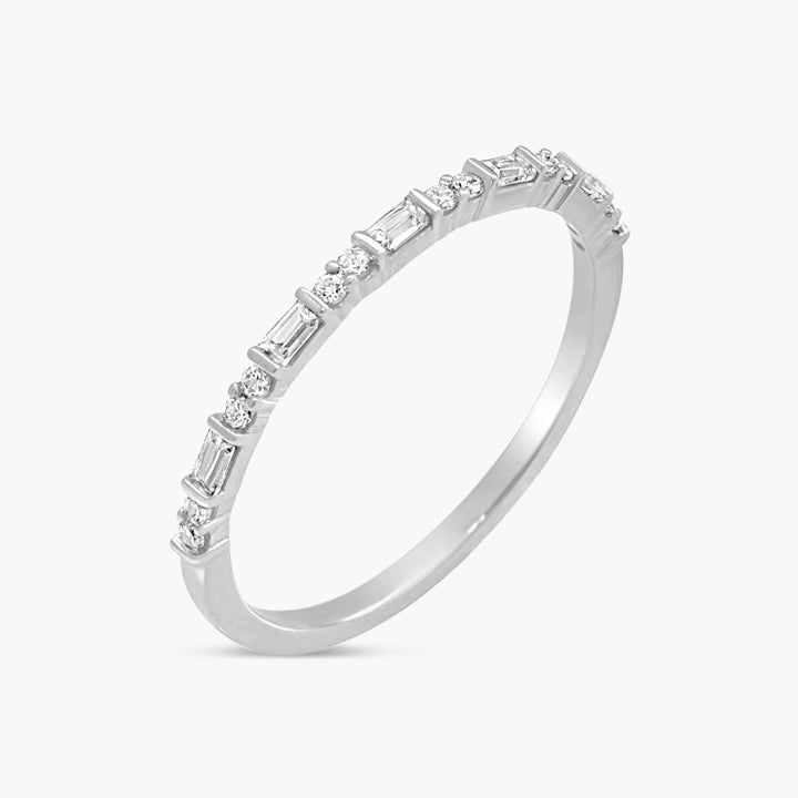 Natural Diamond Stackable Accented Ring