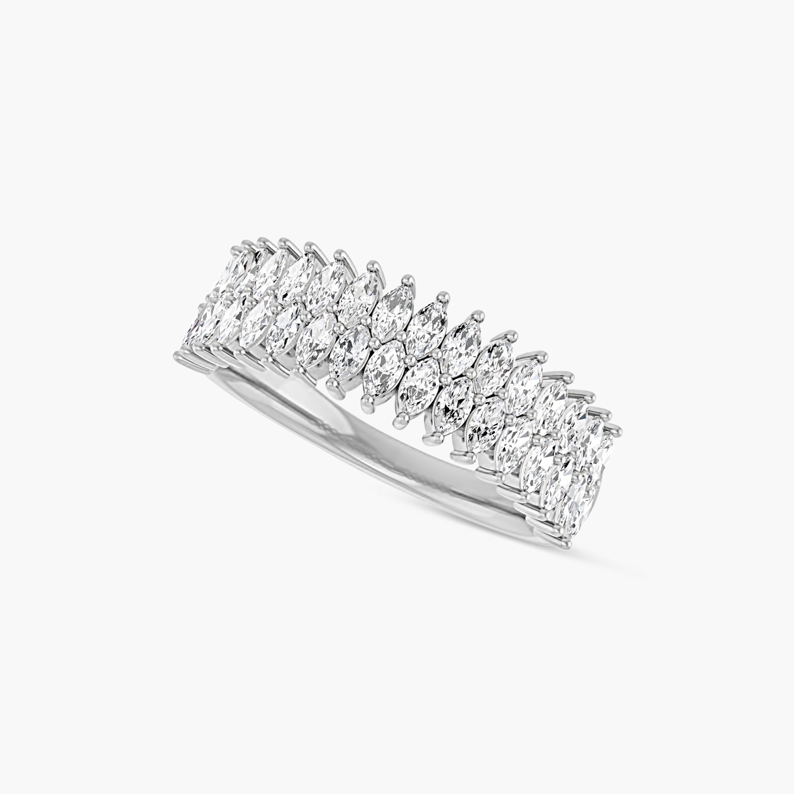 Marquise Lab-Grown Diamond Anniversary Band