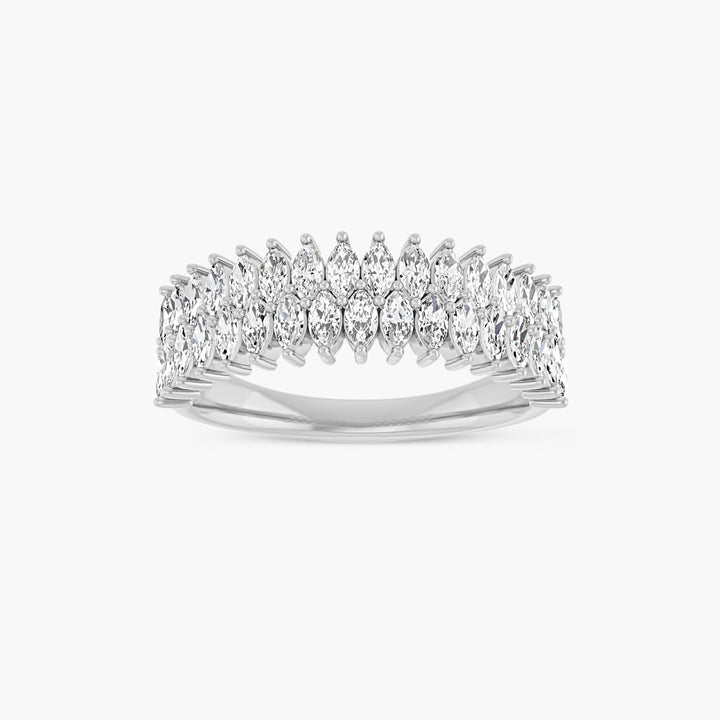 Marquise Lab-Grown Diamond Anniversary Band