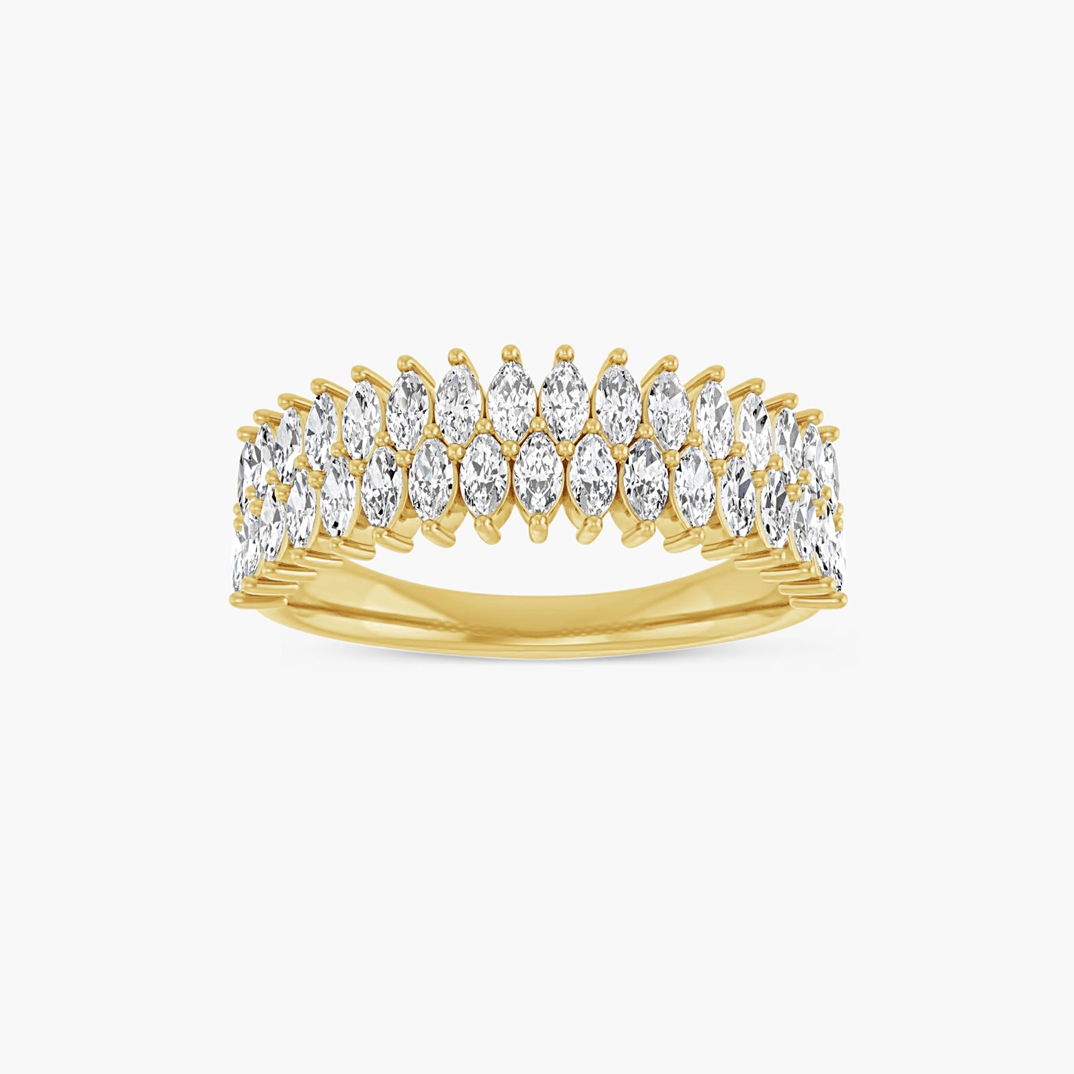 Marquise Lab-Grown Diamond Anniversary Band