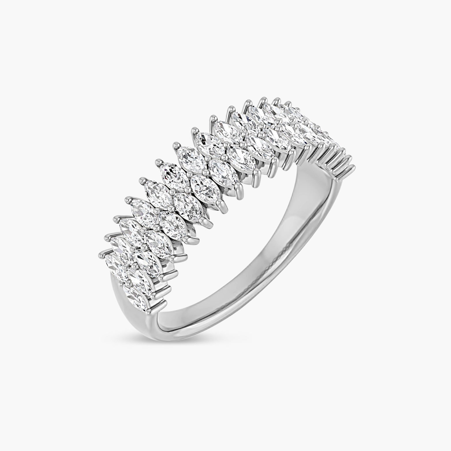 Marquise Lab-Grown Diamond Anniversary Band