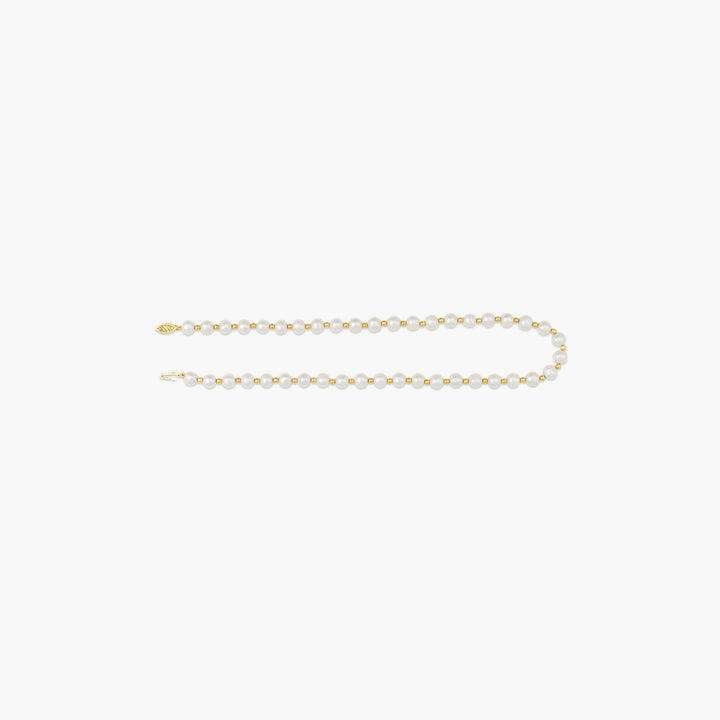 Cultured Freshwater Pearl Necklace in 14K Yellow Gold