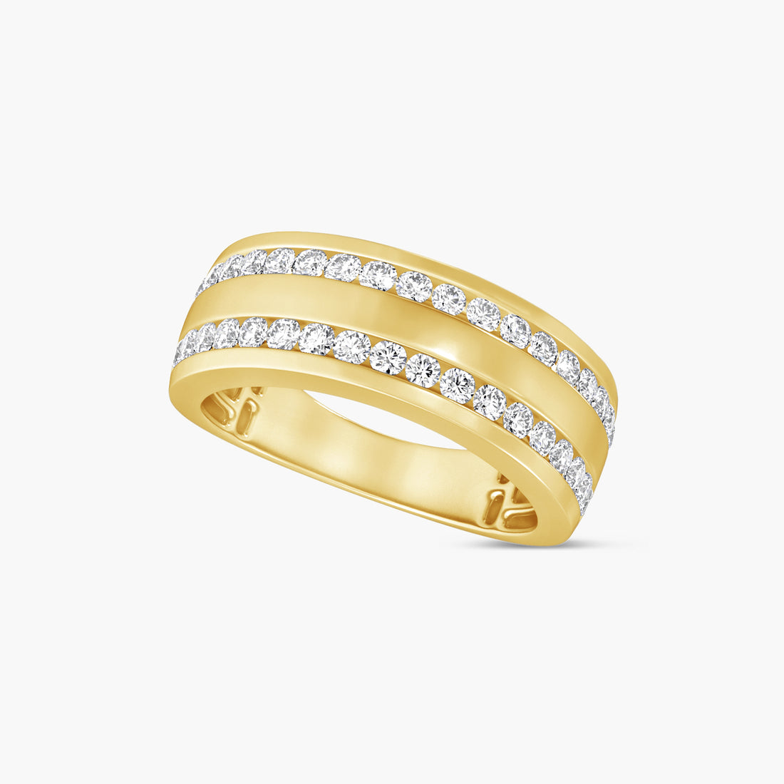 3/4 CTW Lab-Grown Diamond Accented Tapered Band