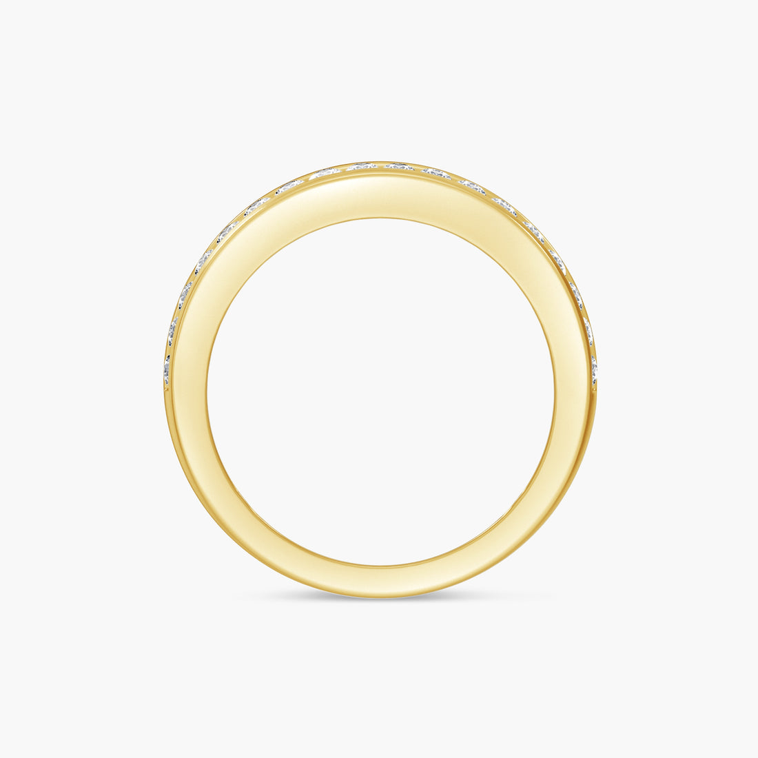 3/4 CTW Lab-Grown Diamond Accented Tapered Band