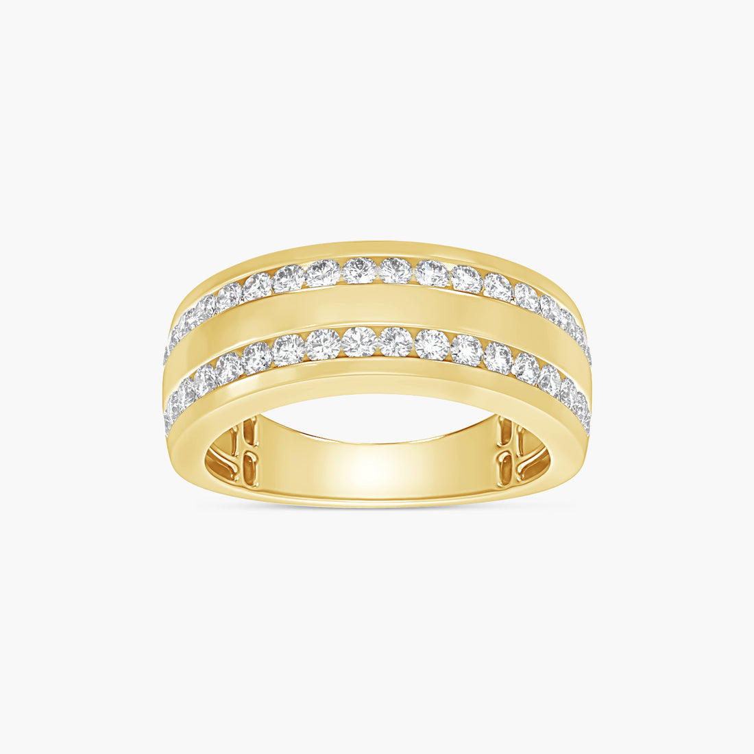 3/4 CTW Lab-Grown Diamond Accented Tapered Band