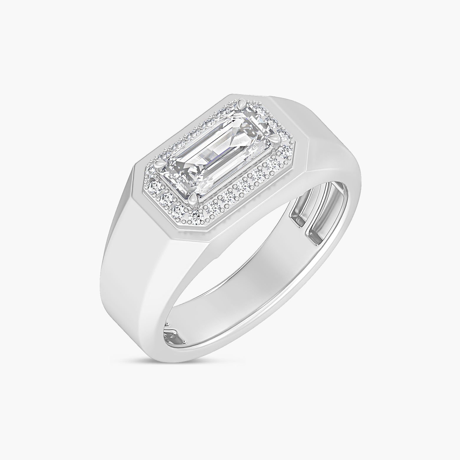 1 3/4 CTW Lab-Grown Diamond Halo-Style Band
