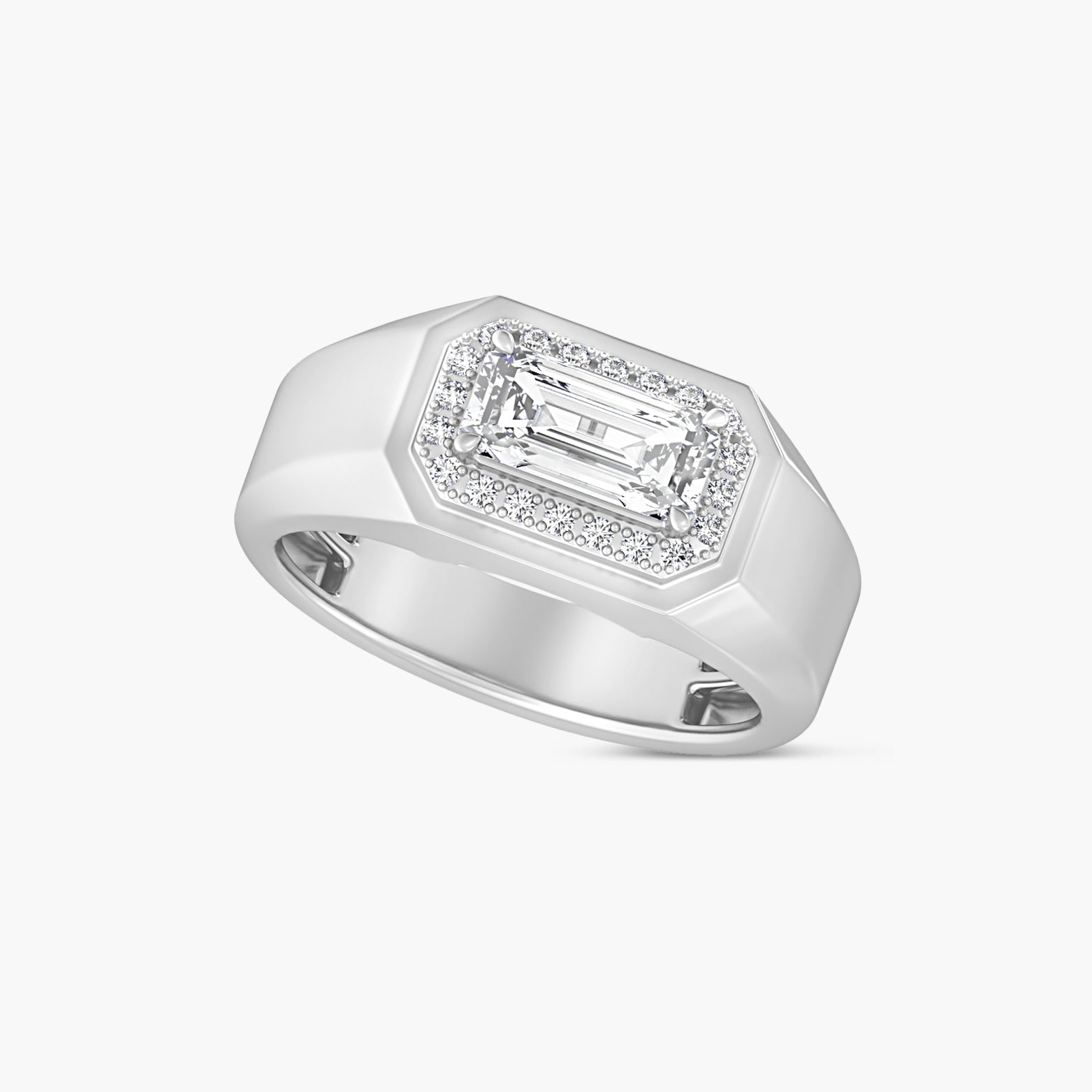 1 3/4 CTW Lab-Grown Diamond Halo-Style Band