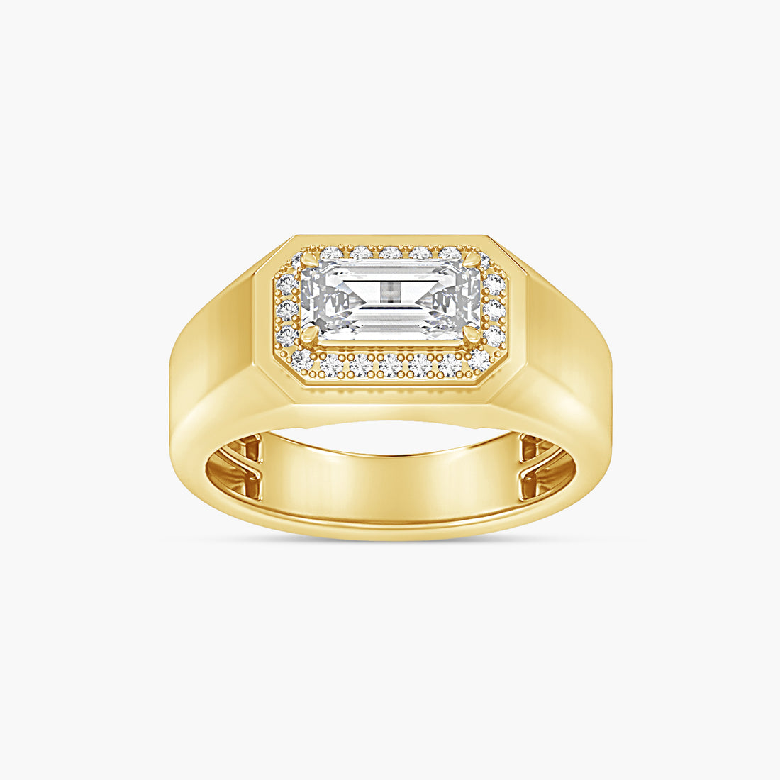 1 3/4 CTW Lab-Grown Diamond Halo-Style Band
