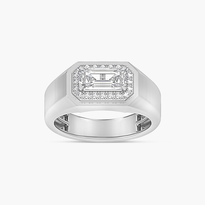 1 3/4 CTW Lab-Grown Diamond Halo-Style Band