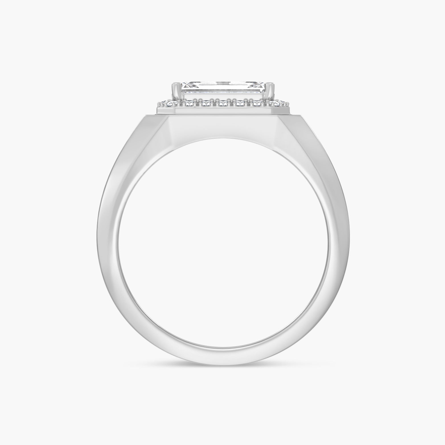 1 3/4 CTW Lab-Grown Diamond Halo-Style Band