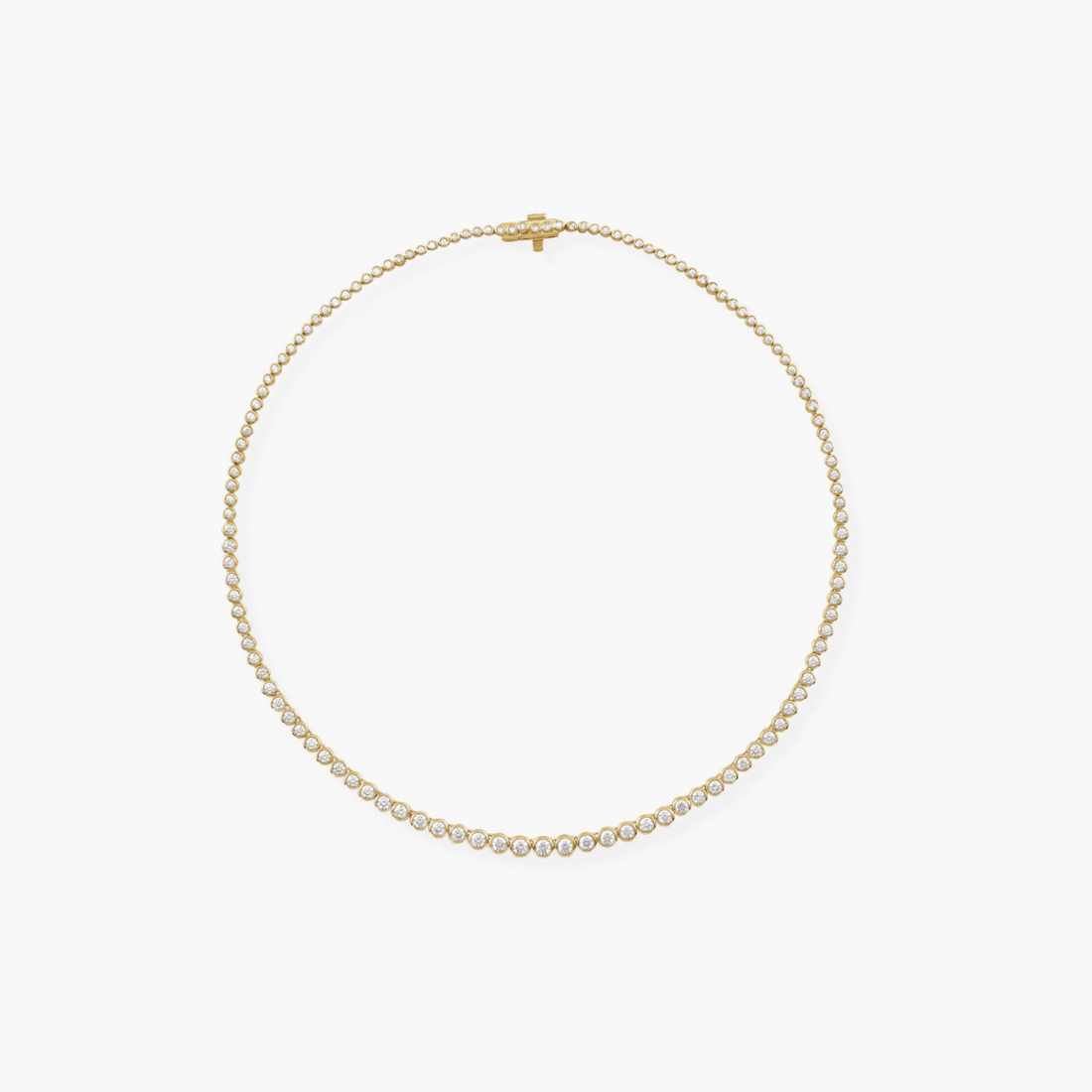 5.20 CTW Lab Grown Diamond Tennis Necklace in 14K Gold