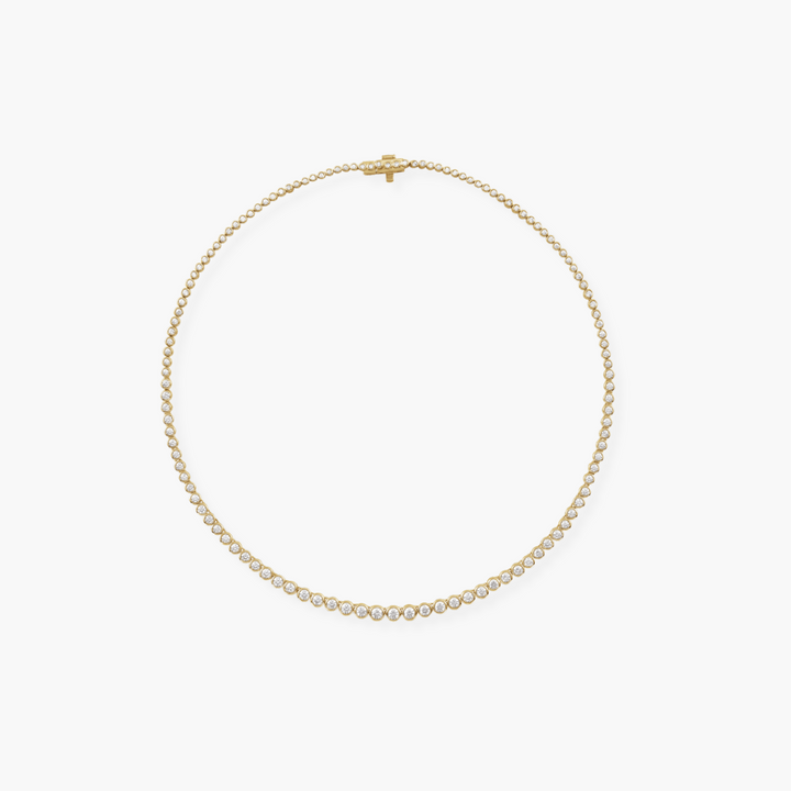5.20 CTW Lab Grown Diamond Tennis Necklace in 14K Gold
