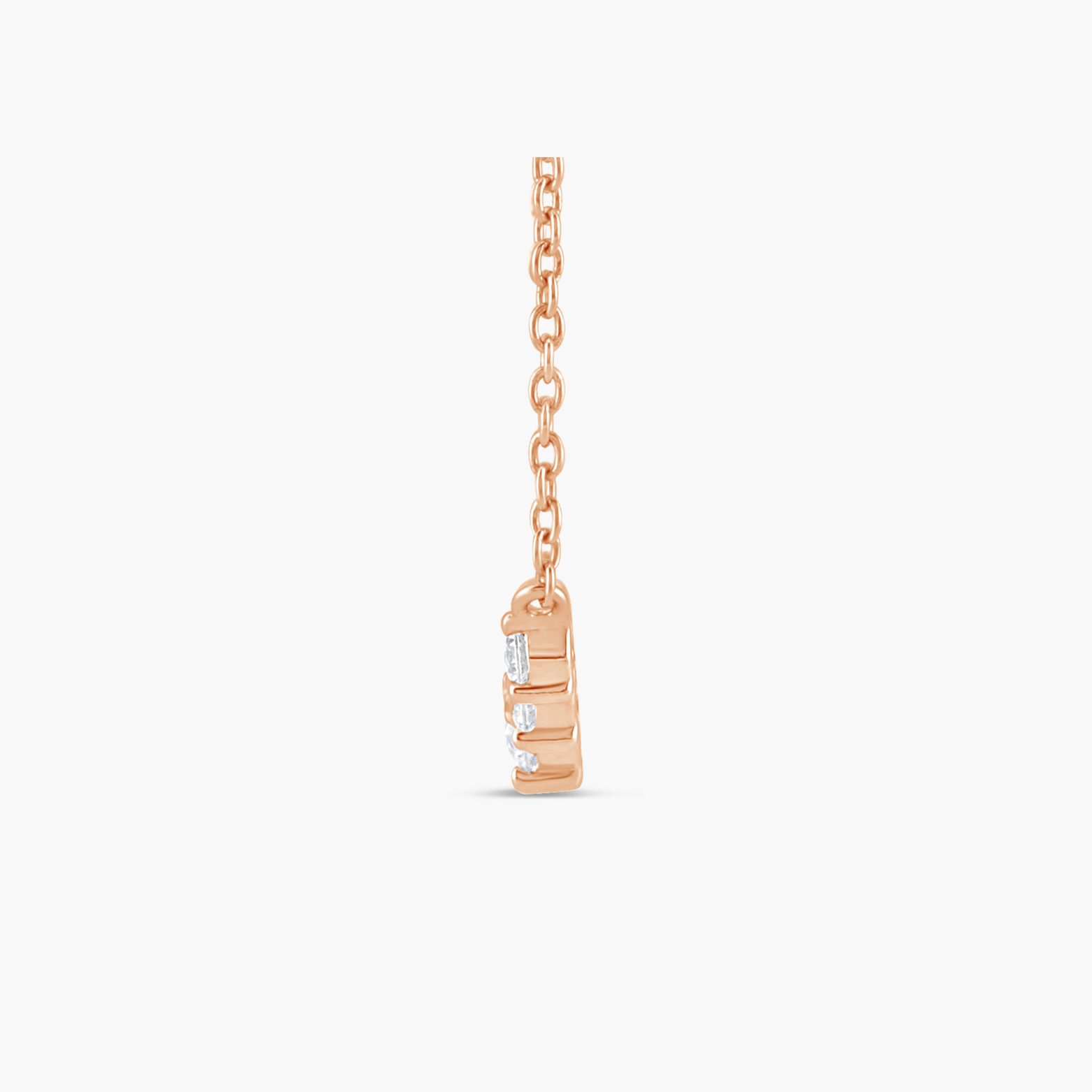 Graduated Lab-Grown Diamond Necklace in 14K Gold