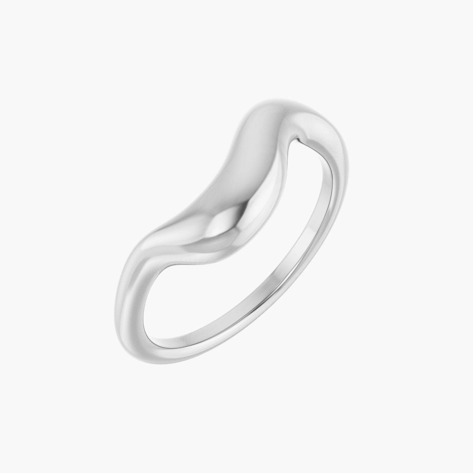 14K Gold Puffed Freeform Ring