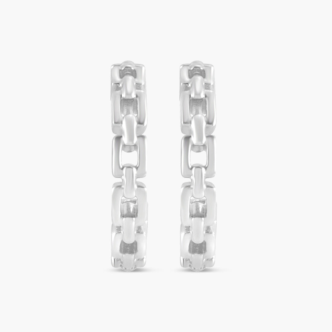 Chain Link 10.2 mm Hoop Earrings