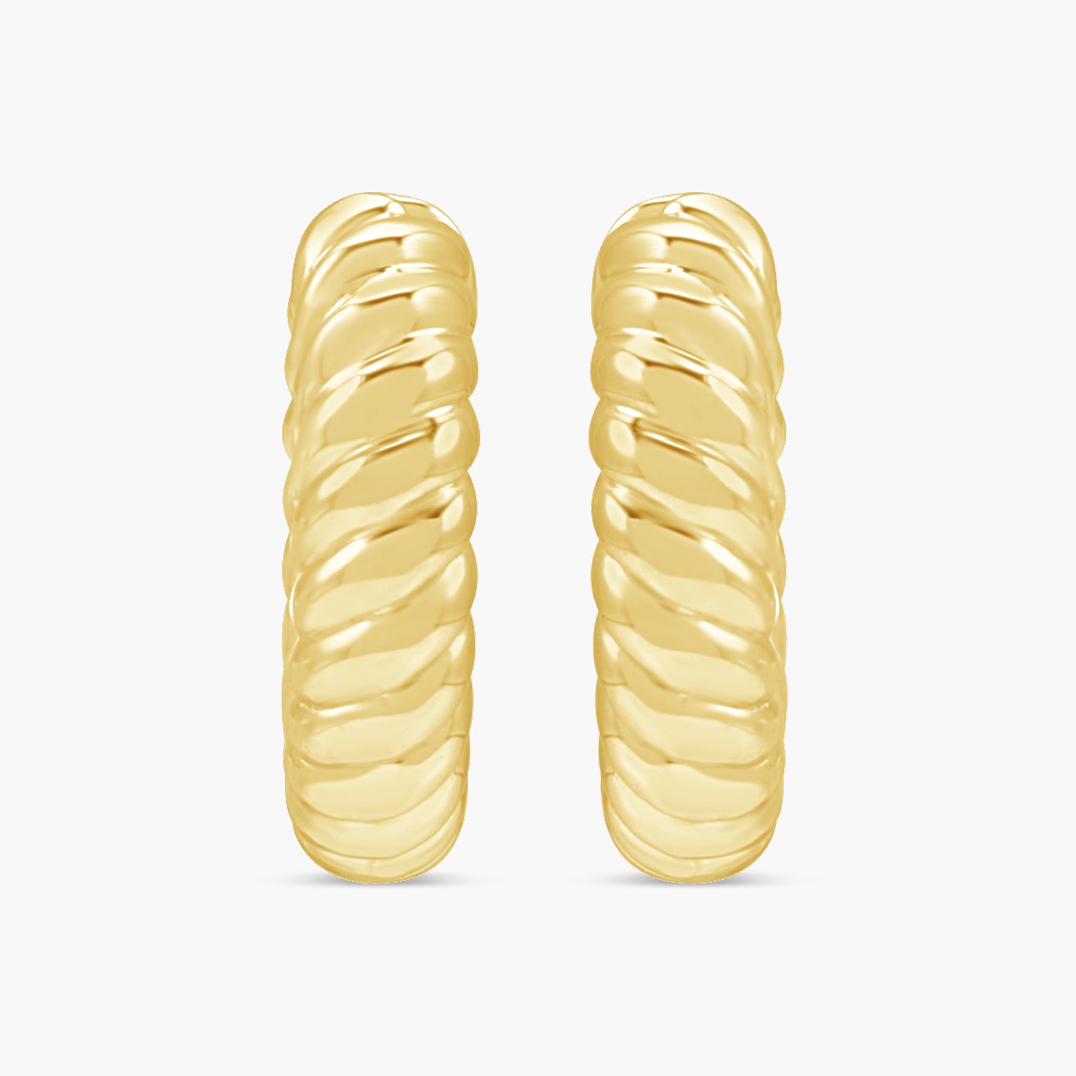 Hinged Rope Hoop Earrings