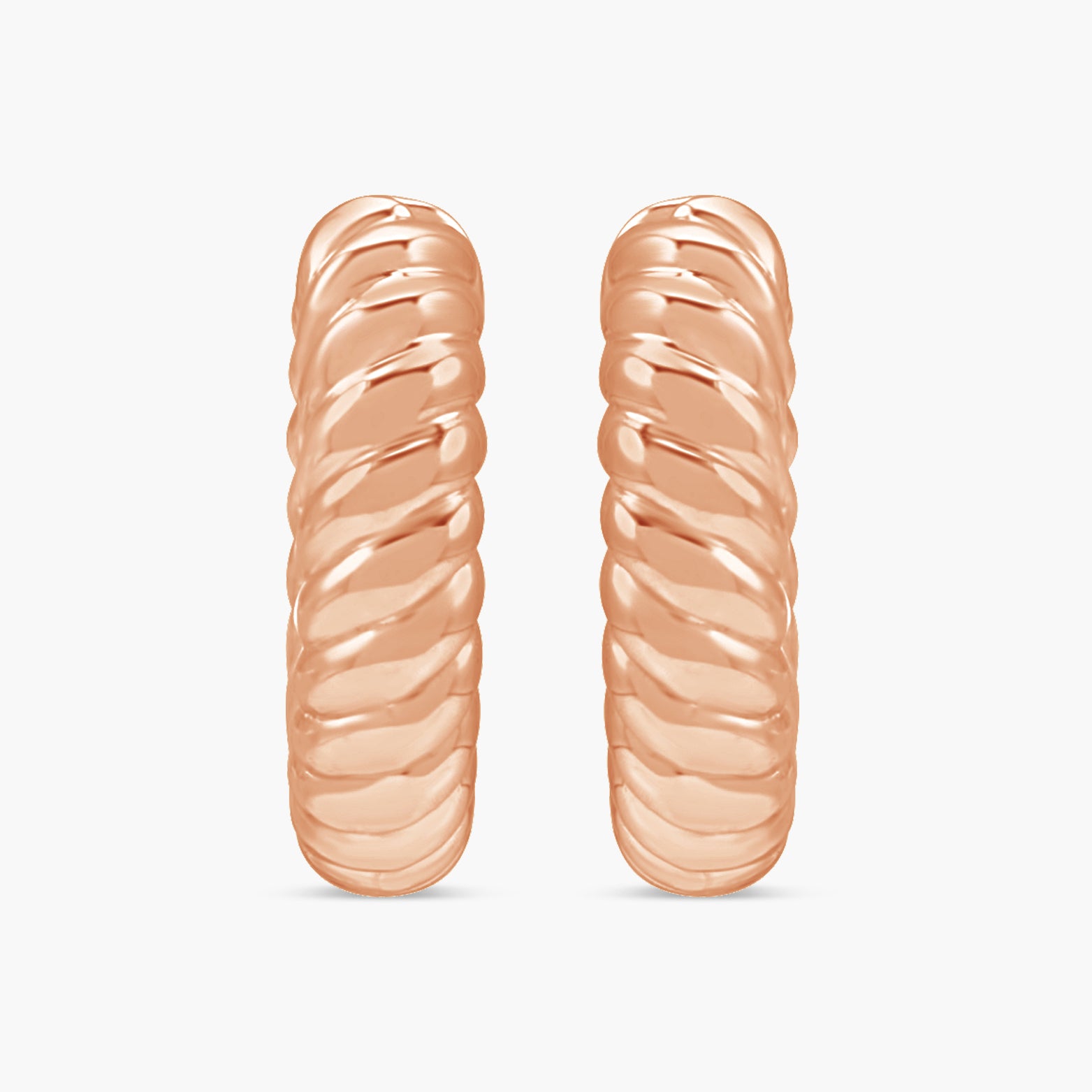 Hinged Rope Hoop Earrings