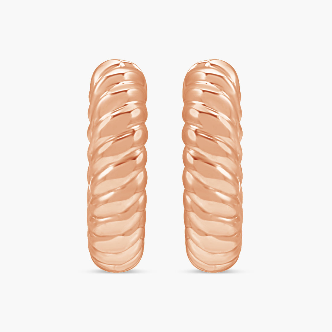 Hinged Rope Hoop Earrings