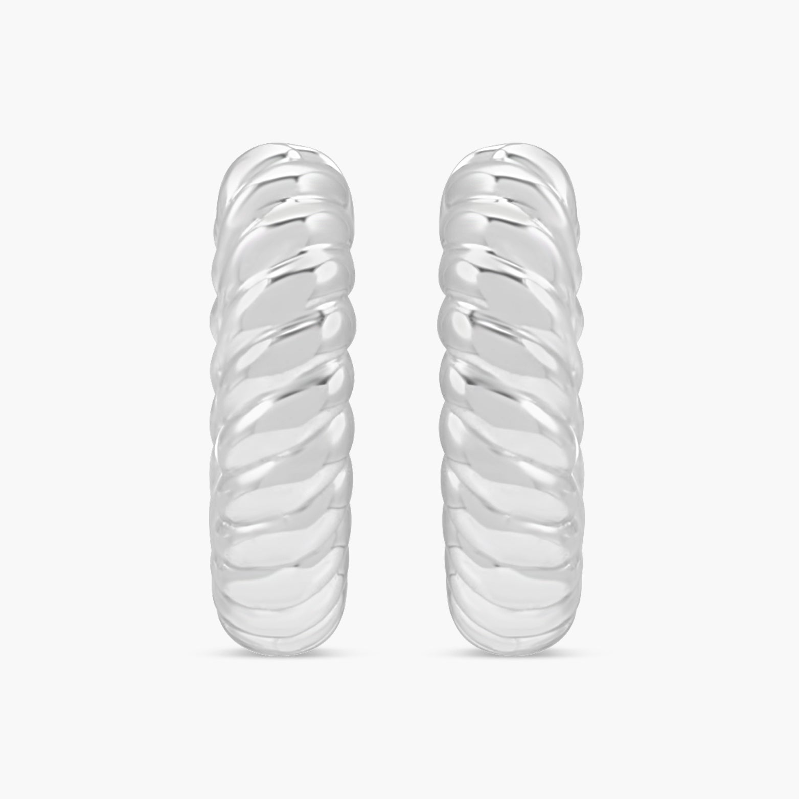 Hinged Rope Hoop Earrings